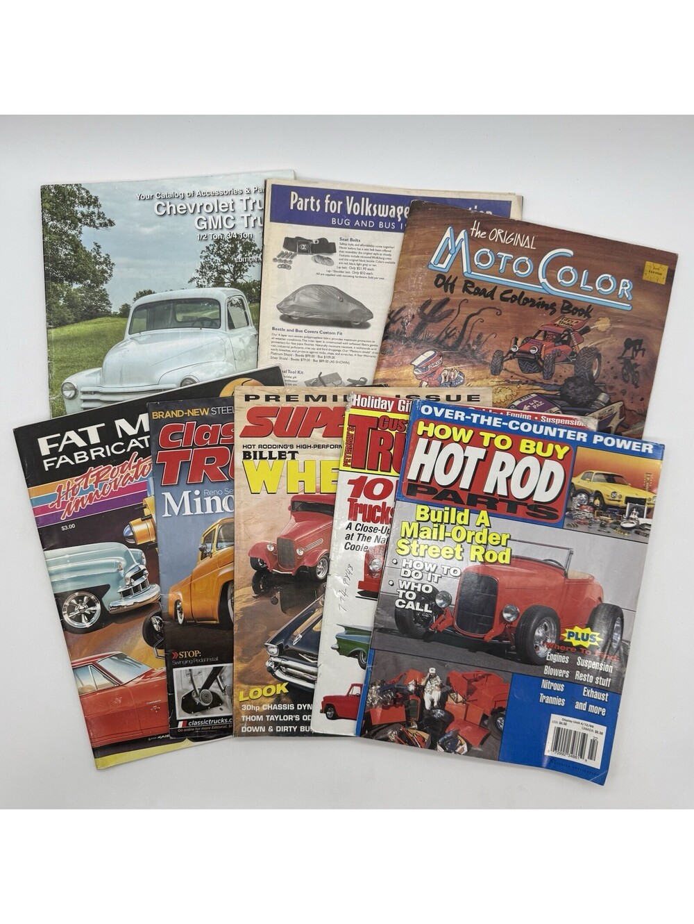 Mix Lot Of 8 Hot Rod & Truck Magazines & Maintenance Manuals VTG Vintage Retro